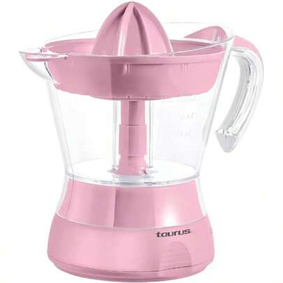 Exprimidor De Jugos eléctrico Cr100- Amour, Taurus Color Rosa, capacidad de 500 ml