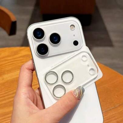 Glass Camera Lens Protector Film, Compatible With Apple 17/16/15/14/13/12/11 Promax Pro Plus Mini 16E 17Air Series, Sparkling Diamond Design, Tempered Glass Screen Protector, Scratch & Wear Resistant, Easy To Install Applicable To Daily Shield, Office, Home Phone Camera Cover Waterproof Shockproof Anti-Fall Scratch Resistant