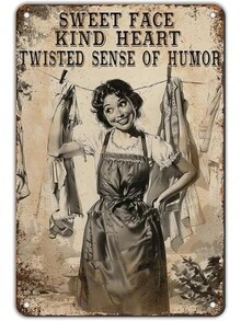 Retro Women Tin Sign If Mama Ain't Happy Ain't Nobody Happy Funny Rustic Wall Decor Wall Art Vintage Print Metal Signs Poster Bar Pub Shop Home Office Indoor 12 * 8in(Pack Of 1) - 女性錫標誌 009 - 查看 13