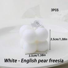 1 Bubble Candle, Beautiful Bliss Bubble Candle - Decorative 5.2oz Wax Aromatherapy, Fragrance, Cute Nordic Pastry, Large Decorative Shape Candle For Home Decoration And Gifts, Available In Color, Fragrance, Size Options,Room Decor,