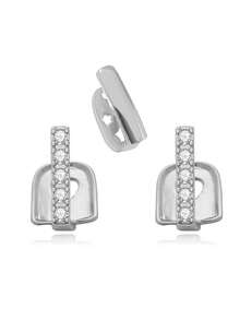 3pcs Striped Single Tooth Grillz Set, Punk Rock Style Grills, Suitable For Men And Women, Daily Wear