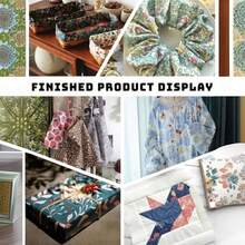 0.5m/1m/2m/3m*145cm Bohemian Colorful Lawn Flower Garden Printed Fabric, High Quality Soft & Skin-Friendly, Suitable For Seasonal Clothing Design, Dresses, Bags, Dolls, Tablecloths, Handicraft Decorations, DIY Sewing Patchwork, Multiple Sizes Available