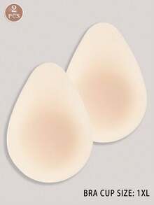 2/4Pcs Plus Size Silicone Nipple Covers Ultra-Thin Breast Lift Sticky Bra Reusable Invisible Pasties For Strapless Dress - Multicolor - View 13