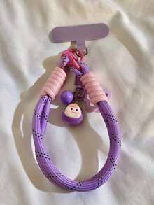 1 件多巴胺可爱时尚手机挂绳、钥匙扣、包包挂件、腕带 - 彩色 - 查看 8