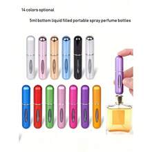 1PC 5ml Refillable Perfume Bottle, Portable Mini Spray Bottle For Travel And Outing, Living Room Home Bedroom Bathroom House Decor, Travel Stuff, Wedding, Party, Birthday, Gifts For Men Mom Dad Friends, New Years, Accessories, Funny Gift Home Bathroom Decor Fall Decor Back To School - Nhiều màu - Xem 1