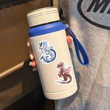 50pc Kinds Of Dragon Cartoon Stickers, Suitable For Phone Cases, Guitars, Skateboards, Laptops, Water Bottles, Diaries, Stationery, Books And Birthday Parties - 50pc - View 9