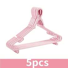 3/5 Stücke breite, verstärkte, ausziehbare Kunststoff-Windschutz-Kleiderbügel, rutschfeste Aufhängehaken mit Feststellclip für windiges Wetter und Herunterfallen, geeignet für Babyzimmer, Schlafzimmer, Balkon und Schranklagerung