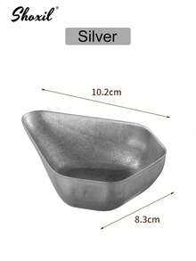 shoxil 1pc Coffee Bean Dosing Cup, Weighing Coffee Bean Container, Stainless Steel Coffee Bean Serving Tray Serving Plate, Tea & Coffee Beans Vessel, Scoop For Coffee Beans, Tea, Bath Salts, Flour, Nut - Coffee Bean Plate - View 6