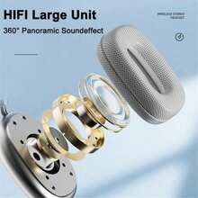 Bluetooth Headset With Active Noise Cancellation, Wireless Bluetooth Headset, Gaming Headset, Long Battery Life - Silver - View 2