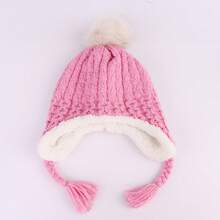 Infant Pom Pom Beanie Kid Winter Hats Toddler Cap Knit Warm Beanies Caps For Baby Boys Girls