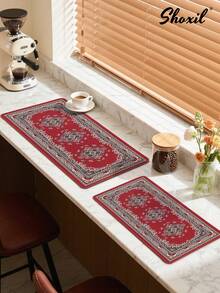 shoxil 1 tấm lót cà phê phong cách Bohemian, miếng lót cà phê Ả Rập, đế lót ly cà phê, đế lót ly đồ uống, tấm lót bàn, tấm lót chuột, tấm lót chống trượt chịu nhiệt, tấm lót góc cà phê vừa vặn dưới cốc/ly/ly thủy tinh/máy pha cà phê/máy pha cà phê/bình pha cà phê/phụ kiện cà phê - Miếng lót cà phê - Xem 5