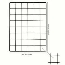 网格照片墙，用于照片展示的金属丝墙网格，相框拼贴板，金属丝网墙板房间装饰，DIY铁艺相框拼贴，可折叠多张照片整理器。（夹子颜色随机） - 彩色 - 查看 4