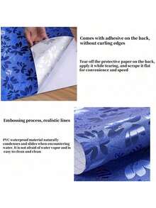 1pc Waterproof & Oil-Proof Marble Texture Contact Paper, Self-Adhesive For Kitchen Countertop, Backsplash, Tabletop,DIY Kitchen Upgrade Stickers & Baffles, Home Decor Kitchen Accessories,Halloween & Christmas Decor,Cozy Fall& Winter Styles