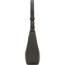 FashionPuzzle Small Crescent Shoulder Bag Underarm Purse - 深灰色/深灰色 - 查看 3