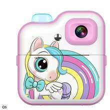 儿童即时打印相机，适合 6 7 8 9 10 岁女孩的圣诞生日礼物，儿童即时打印相机，适合 3-12 岁女孩的便携式旅行相机玩具，适合男孩和女孩的有趣益智玩具