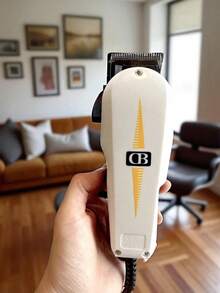 WAL- 001 Cortadora de cabello profesional Super Taper con máxima potencia y motor electromagnético V5000 para peluqueros y estilistas profesionales - Blanco - Ver 1