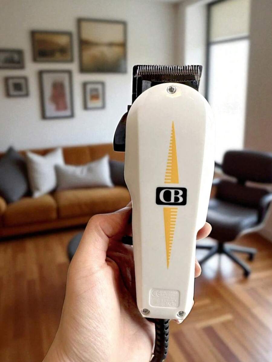 WAL- 001 Cortadora de cabello profesional Super Taper con máxima potencia y motor electromagnético V5000 para peluqueros y estilistas profesionales - Blanco - Ver 1