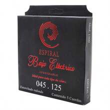 ESPIRAL Juego de cuerdas de Bajo Electrico 5 cuerdas - Plateado - Ver 1