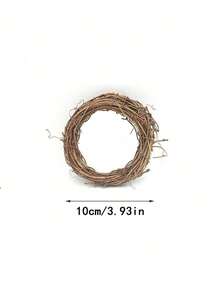 1 pezzo Base di corona in rattan naturale (senza decorazioni) - Adatto per fai-da-te, design floreale e decorazione per porta | Adatto per matrimoni, festa della mamma, Ramadan, festival della luna, San Valentino, feste di compleanno, raduni e decorazione da giardino | Stile rustico americano, consigliato per la stagione dei matrimoni