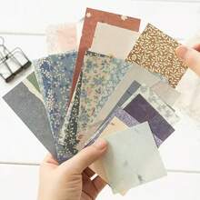 1 Gói 40 Tờ Giấy Trang Trí Sổ Lưu Niệm Hoa Cổ Điển, Ghi Chú Ghép Ảnh Tự Làm - Nhiều màu - Xem 2