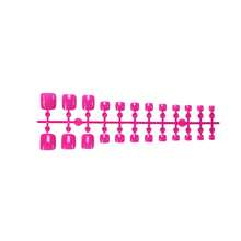 24 Pcs Almond Shape Fuchsia French Press-On Toe Nails - Handmade Y2K Sweet Aesthetic Skin-Brightening Solid Color Nail Supplies |   Unas Press On, Unas Postizas & Ready-To-Wear Fake Nails - YC-YY-432 - 查看 7