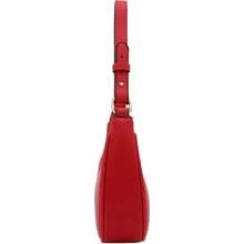 FashionPuzzle Small Crescent Shoulder Bag Underarm Purse - 紅/紅 - 查看 3