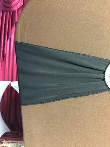 50PCS Lycra/Spandex/Stretch/Elastic Chair Cover Sashes/Bands/Bows/Ties For Decorating Graduation, Birthday, Wedding, Bridal Shower, Baby Shower, Barbecue, Buffet, Christmas, Decorative Birthday Parties Ceremony Folding Chairs Tablecloth Table Cover Linen Backdrop Carpet Flower Decoration - 黑色 - 查看 11