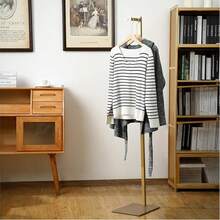 Adjustable Cloth Display Stand 48-72 Inches Single Garment Rack Metal Costumer T Shirt Display For Thrift Shop Vendors Retail Store(Gold)