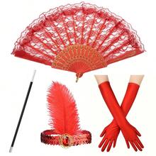 D EXCEED 1/3/4/6 件女式 1920 年代了不起的盖茨比人造羽毛头带婚礼派对下午茶狂欢节服装母亲节舞会万圣节装饰礼物 - 多色 - 查看 8