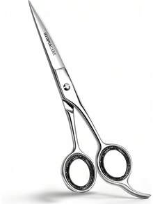 Care Hair Cutting And Hairdressing Scissors 6.5 Inch, Premium Stainless Steel Shears With Smooth And Blades Salons, Men, Women And, Silver - 藍色 - 查看 1