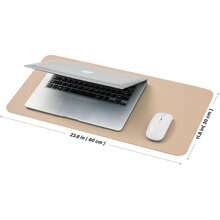 Non-Slip Desk Pad,Mouse Pad,Waterproof PVC Leather Desk Table Protector,Ultra Thin Large Desk Blotter, Easy Clean Laptop Desk Writing Mat For Office Work/Home/Decor(Pink)