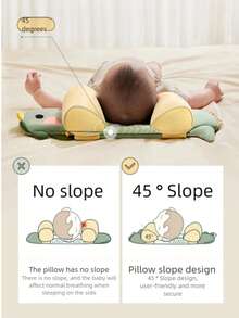 1荞麦枕头矫正婴儿定型枕新生儿防磕碰四季通用卡通枕头学龄前宝宝枕头，单枕套（无填充）