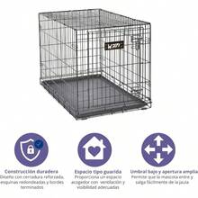 Wolfi Jaula para Perros Plegable Jaula Transportadora para Perro Corral para Mascotas de una Puerta con Bandeja a Prueba de Fugas Reja para Perro con Patas Protectoras de Pisos Mediano - Mediano - Ver 4