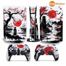 SUPSTICKER A Set Of Optical Drive Version And Slim-G Version Ink-Wash Samurai Style Pattern Game Console Skin Stickers, Made Of Air Duct PVC Material, For No-Cut Craftsmanship, Which Can Play A Decorative And Anti-Scratch Role. It Includes Game Console Main Unit, Controller, Side Sticker Decoration, And Is The Best Choice For Decorating Your Game Console!!!
