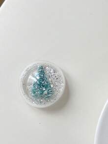 1 Sequined Glitter Christmas Tree Magnetic Suction/Adhesive Telescopic Sliding Phone Stand, Christmas Phone Stand, A Great Choice For Gifting Compatible With IPhone, Android Phone, Gift For Birthday, Family, Friends Push-Pull Phone Grip Phone Holder Phone Accessories