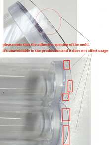 Khuôn nến nhựa hình trụ sọc 5-20cm Khuôn nến thơm thủ công Khuôn sáp làm nến thơm DIY Khuôn thủ công hình trụ tròn sọc Trang trí nhà cửa - Trong sáng - Xem 9