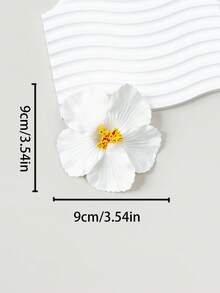 10个夏威夷花朵发夹，人造花朵发夹，鸡蛋花发夹，适合假日海滩派对、夏季热带花朵发饰、婚礼派对、送给女孩的礼物、母亲节礼物、扁平爪夹、发夹、发爪、学习用品 - 彩色 - 查看 6