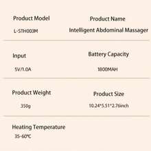 Waist Massager, 1800mah Heating Belt, Intelligent Temperature Control, Led Screen Display, USB Charging Design, A Heartwarming Gift For Ladies - Pink - View 10