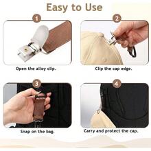 1PCS  Travel Hat Clip For Handbags, Backpacks, Luggage, Elastic Magnetic Hat Rack, Multifunctional Duckbill Clip, Outdoor Travel Accessories, Suitable For Men And Women