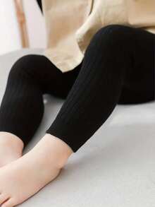 1/3/5 Pieces Of Solid Tights Cable Knit Leggings Stockings Pantyhose For Infant Toddler Baby Girls, Soft Warm Stockings Newborn Pants, Baby Essentials Daily Autumn Winter Thick Tights, Halloween Christmas Xmas Gift