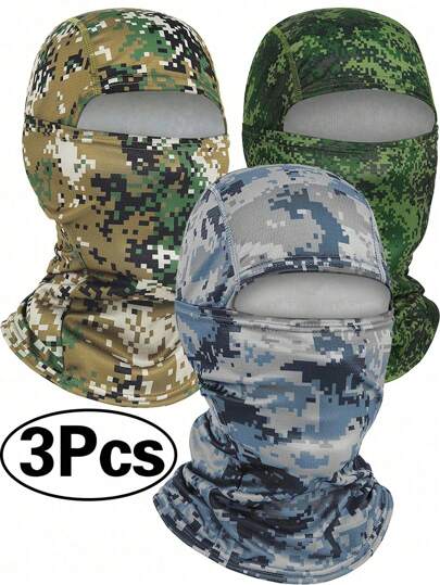 3/1 Pieces Balaclava Ski Mask Full Face Cover For Men And Women Breathable Full Face Mask For Skiing Outdoor Sports Sun UV Protection Hunting Face Cover Windproof Breathable Balaclava