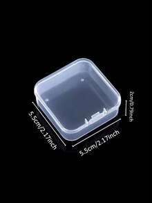 1 szt. Przezroczyste plastikowe pudełko do przechowywania, pojemnik na narzędzia do malowania diamentami, odpowiedni do majsterkowania, rękodzieła, akcesoriów jubilerskich, tabletek, szycia, sortowania koralików, 4,6 x 6,5 x 2,3 cala, 14 małych pudełek w dużym pudełku