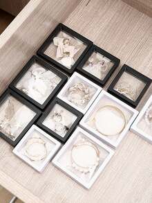 3 Stück elegantes Schmuckaufbewahrungsbox-Set zum Organisieren von Ringen, Halsketten, Armbändern und Abzeichen - perfektes Geschenkbox für Modebewusste, ideal für Wohndekoration, Reisen und besondere Anlässe, stilvolles und funktionales Design, um Ihr Zubehör ordentlich und zugänglich zu halten, toll als Geschenk zu Geburtstagen, Jahrestagen und Feiertagen