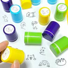 Rabbit, Sloth, Otter, Shiba Inu, Various Pattern Planner Stamps, Classroom Teacher Stamps, Teacher Grading Stamps, For Creating Diaries, Planners, Journals, Dates, Adding Fun Patterns, Can Be Filled With Color, Self-Inking Stamp - Một cỡ - Xem 3