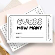 50 بطاقة، ألعاب حفلة الحمام للعروس، ألعاب حفلة استقبال المولود، بسيطة