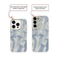 1pc TPU Material Blue Ocean Jellyfish Pattern Phone Case Compatible With Iphone// Phones