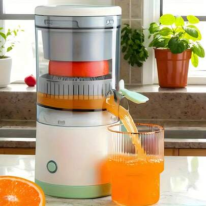 New Portable USB Juicer, Efficient Separation Of Oranges, Lemons, Watermelons And Other Fruits And Berries - Multi-Functional Rechargeable Battery Design, Suitable For Home, School, Dorm, Restaurant And Other Occasions, Juicing Tool - Essential Kitchen Tool, Kitchen Blender, Great Gift For Women In New Year And Christmas