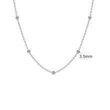 Stainless Steel Multi-Layer Necklace, Elegant Minimalist Style, Fashionable Y-Shape Necklace With Geometric Tassel & Bead Decor - Multicolor - View 13