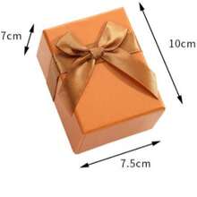 Hộp quà tặng nắp nơ sáng tạo kích thước 10*7.5*7cm, hộp đựng đồng hồ cao cấp kèm ruy băng vuông. - Nhiều màu - Xem 7