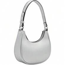 FashionPuzzle Small Crescent Shoulder Bag Underarm Purse - 銀/銀 - 查看 2